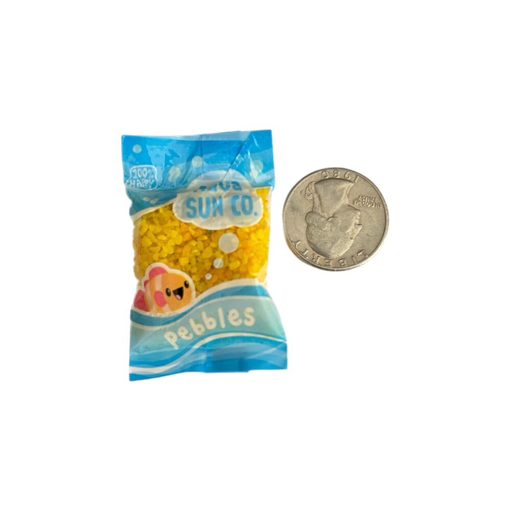 MGA Miniverse Aqua Sun Co. Mini Bag of Aquarium Pebbles New Yellow